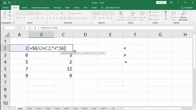 menor que y mayor que en excel смотреть онлайн