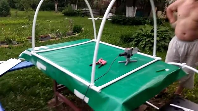 Как мы вдвоем с мужем делали свой первый парничок из труб полипропиленовых. Часть 2 смотреть онлайн