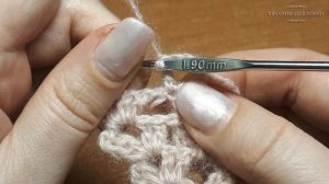 ⚜ Узор 3D крючком ⚜  №7 - Идея для вязания шали или бактуса 📌 Мастер-класс 📌 Вязание крючком.