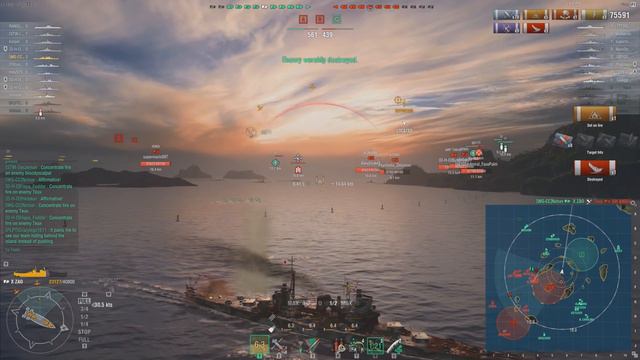 World of Warships - Zao 0.6.4 смотреть онлайн