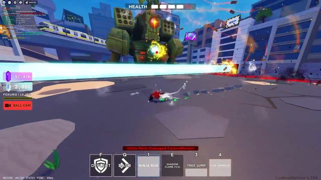 Defeating The Villain Mech Boss On Death Ball смотреть онлайн