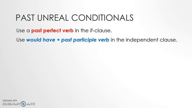 Past Unreal Conditionals смотреть онлайн