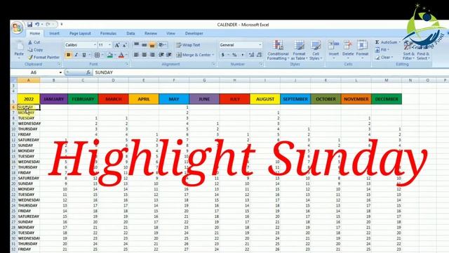 How To Design Calendar 2022 in Excel | Calendar Design | New Year 2022 | Easy to Create & Make Exce смотреть онлайн