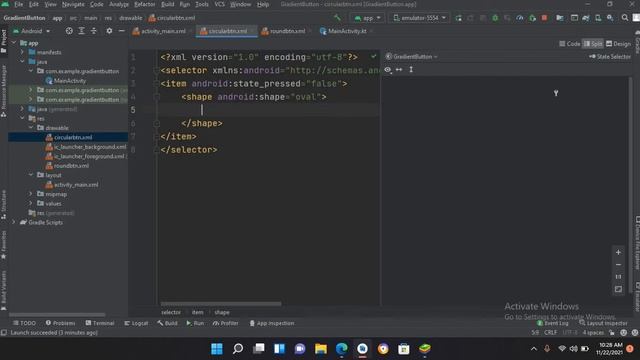 Button Shape in Android Studio | Custom Button Android Studio | How to use Custom Button Kotlin смотреть онлайн