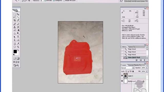 Фотошоп для начинающих Урок 5 2 Инструменты выделения Волшебная палочка смотреть онлайн