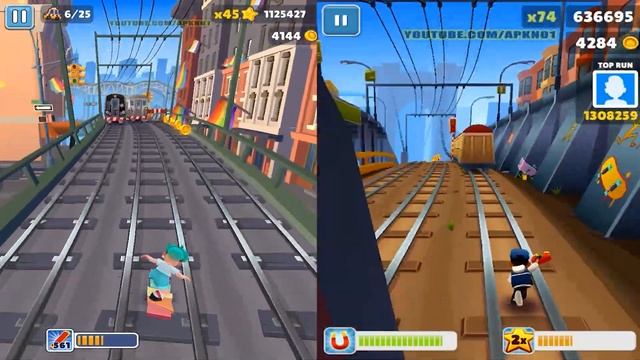 Subway Surfers New York 2023 VS Subway Surfers New York 2018 смотреть онлайн