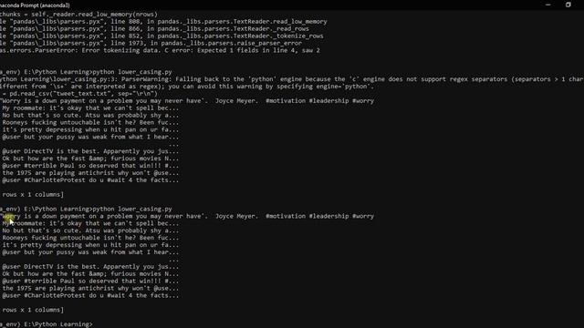 [ SOLVED ]: pandas error tokenizing on reading files | read csv pandas python: смотреть онлайн