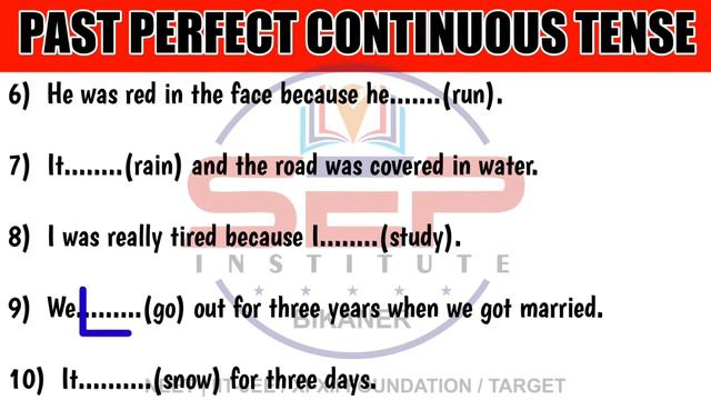 PAST PERFECT CONTINUOUS TENSE | EXERCISE & TRANSLATIONS | ENGLISH GRAMMAR | BY YOGESH SHUKLA SIR смотреть онлайн