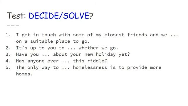 Разница между Solve / Decide смотреть онлайн