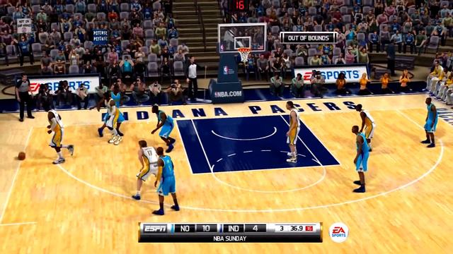 NBA Elite 11 Gameplay Indiana Pacers vs New Orleans Hornets смотреть онлайн
