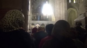 Пасхальная служба в Храме Светицховели.  Мцхета – древняя столица Грузии.