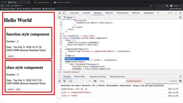 React class vs function style - 4.1. 클래스에서 라이프 사이클 구현 하기 смотреть онлайн