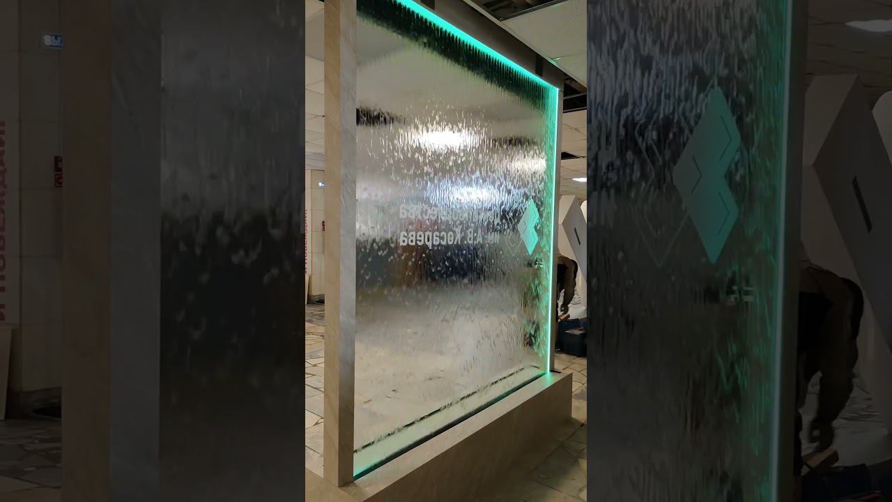 Водопад по стеклу в центре детского творчества Москва смотреть онлайн