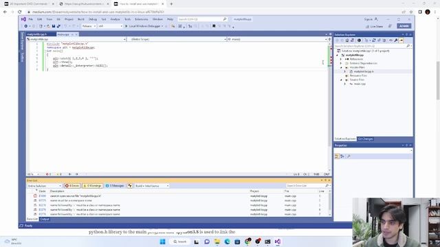 Install, Configure & Run Matplotlib for C++ in Visual Studio 2019 смотреть онлайн