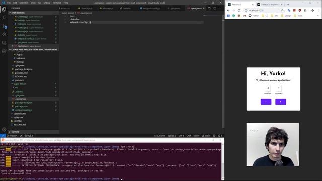 Create an NPM Package from a React Component смотреть онлайн