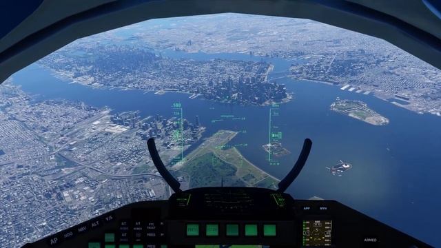 Flight Simulator 2020 - New York supersonic with Eurofighter смотреть онлайн