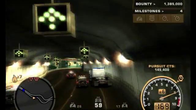 NFS Most Wanted - SemiTruck VS Police SUV смотреть онлайн