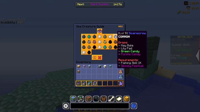 Minecraft, a scuffed beginners guide to fishing in Hypixel Skyblock смотреть онлайн