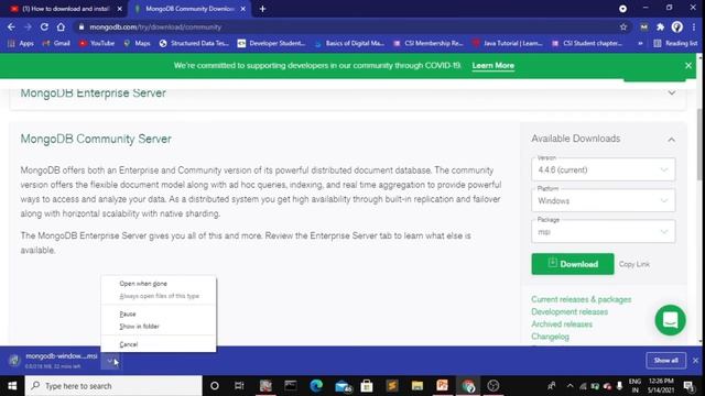 How to Download and install Mongo DB on windows 10 | Mongo DB installation | ceneways смотреть онлайн