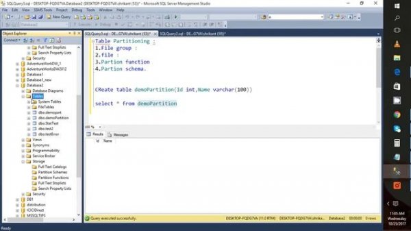 Table partitioning in SQL Server||SQLSERVER||Table Partitioning|| part 1||#sqlserver #partitioning