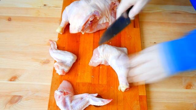 Как разделывать легко курицу / Сut the chicken into pieces смотреть онлайн