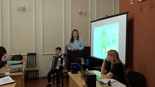 Открытый урок "Знакомство с левой клавиатурой аккордеона" смотреть онлайн