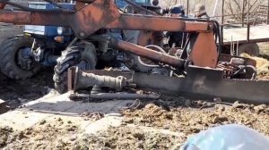 Погрузка ЛТЗ-55 в ремонт