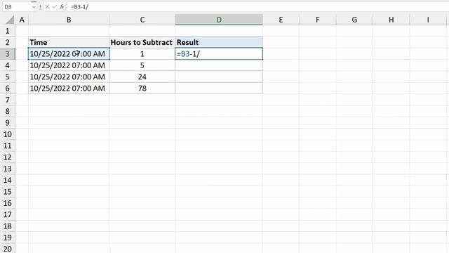 How to Subtract Hours from Time in Excel смотреть онлайн