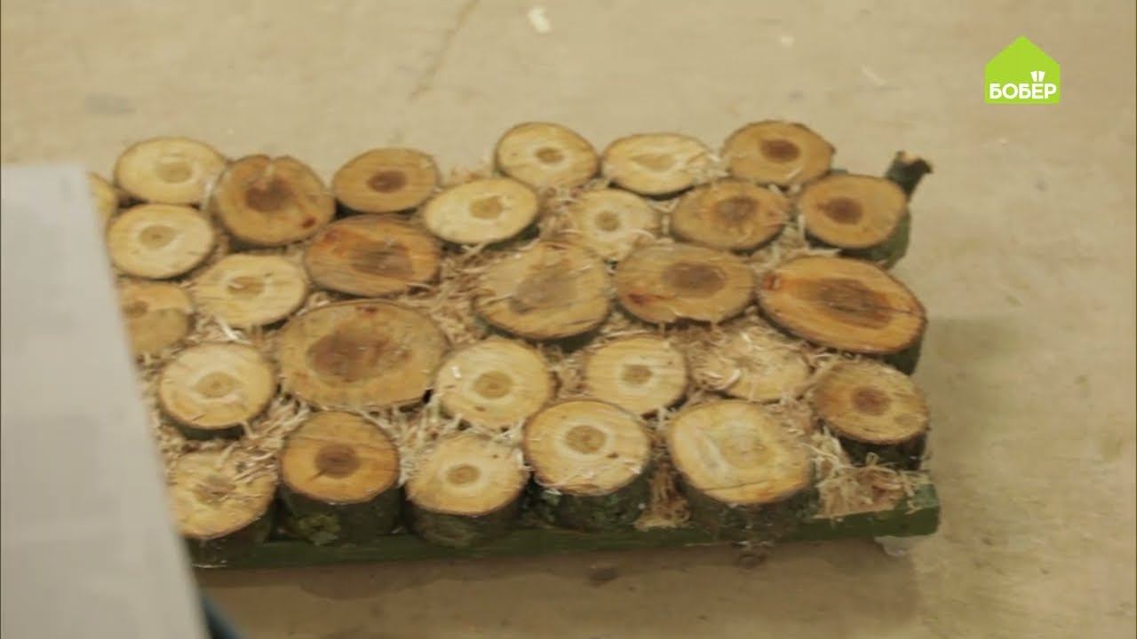 Журнальный столик из спилов / Как сделать стильный столик своими руками / Спилы в декоре интерьера смотреть онлайн