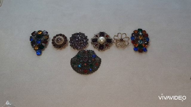 62. Новая распаковка! винтажные броши, дресс-клипы, колье смотреть онлайн