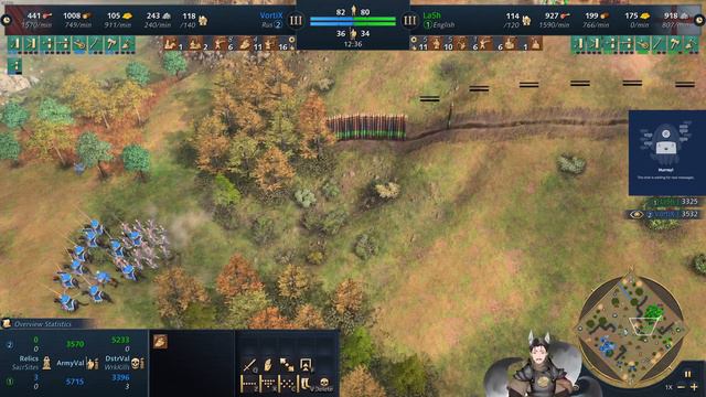 VortiX (Rus) vs LaSh (English) || Age of Empires 4 Replay [Old Patch] смотреть онлайн