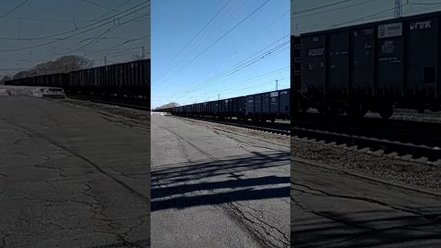 Грузовые поезда. Железная дорога. смотреть онлайн