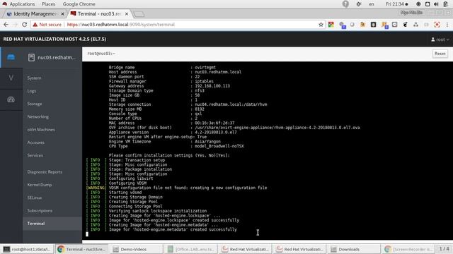 Red Hat Virtualization 4.2 - Self-Hosted Engine Installation (Part-3) смотреть онлайн