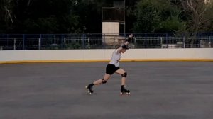 Фигурное катание на квадах! Моя тренировка) Отработка прыжков и скольжения #фигуристкасамоучка