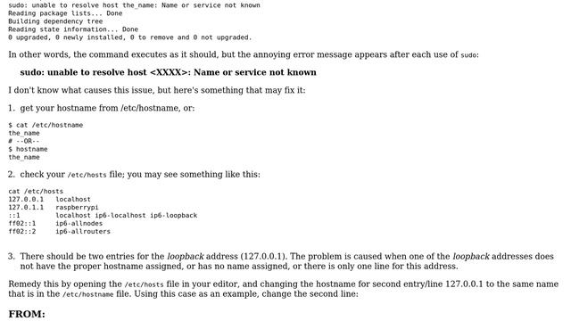 Raspberry Pi: Sudo unable to resolve host name (none) (2 Solutions!!) смотреть онлайн