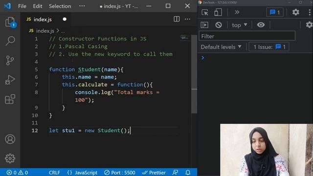 Constructor functions in JavaScript смотреть онлайн