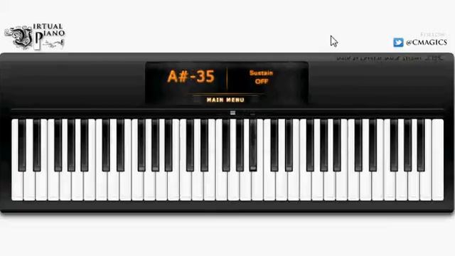 Eiffel 65 - I'm Blue Virtual Piano смотреть онлайн