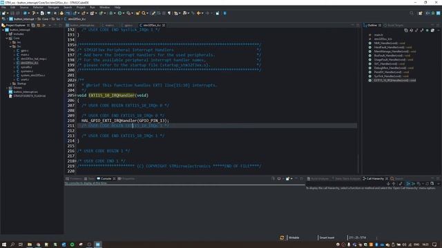 Interrupts | #8 STM32 GPIO button interrupt смотреть онлайн