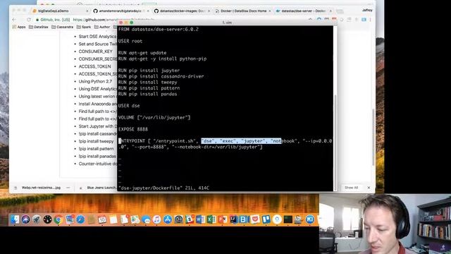 Running Jupyter and DataStax Enterprise in Docker смотреть онлайн