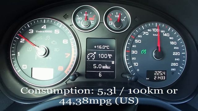 2012 Audi A3 1.4 TFSI Fuel Consumption Test смотреть онлайн