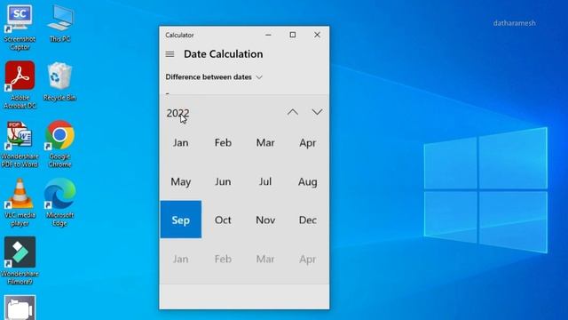 Date Calculation Using Calculator In Windows смотреть онлайн