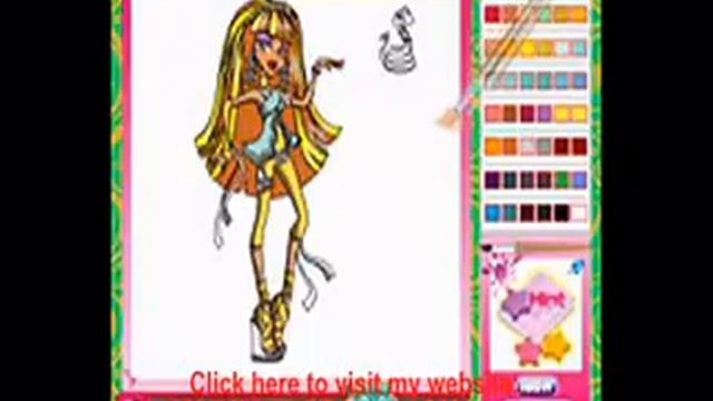 Play Game Monster High Coloring смотреть онлайн