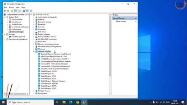 Realtek network controller was not found Windows 10
