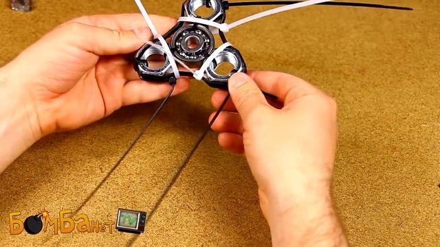 Самый простой спиннер из гаек и стяжек. Самодельный металлический фиджет спиннер смотреть онлайн