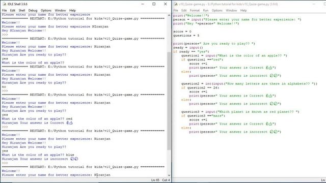 Let's create a Quiz game in python | Python tutorial смотреть онлайн