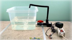 Водяной мини-насос, 12 Вольт (DC12V), 19 Ватт, 800л/ч, высота подъема 5 м, подключение 1/2"