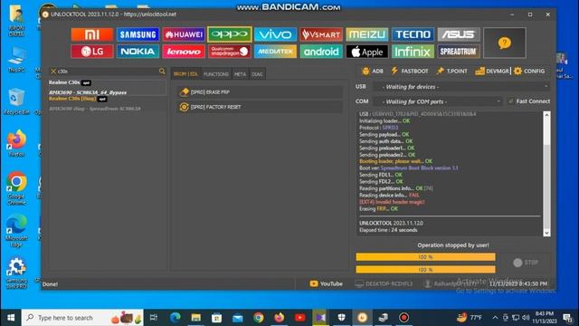 realme c30s frp and factory reset unlock tool смотреть онлайн