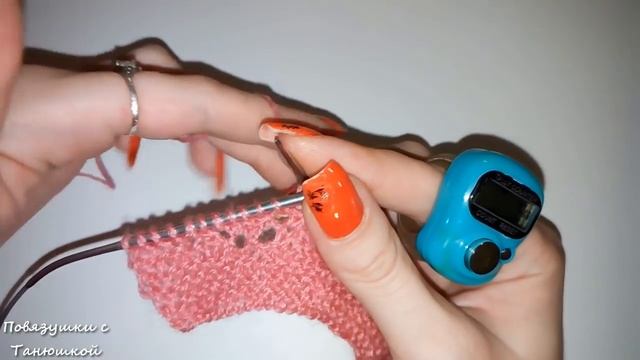 МК "Ажурный шарф-палантин "Гранатовые зерна". Вяжем спицами смотреть онлайн