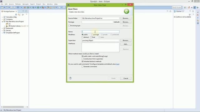 How to make simple Java project in Eclipse смотреть онлайн