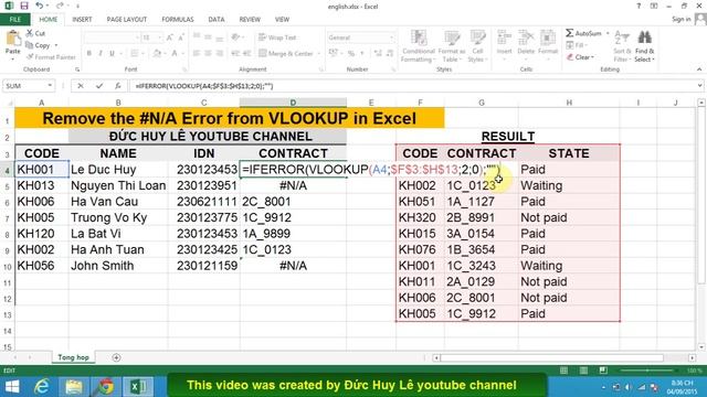 How to replace #N/A in Excel with 0 or blank cell смотреть онлайн
